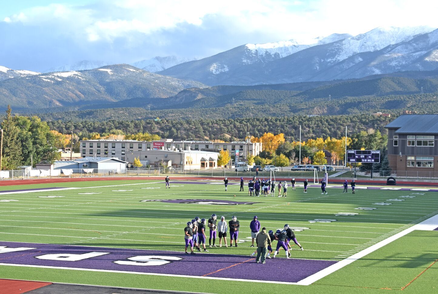 Autumn football practice